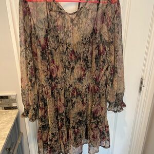 LC Lauren Conrad Multicolor Sheer Top
